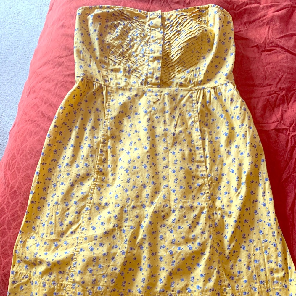 Yellow Kimchi Blue Strapless Dress